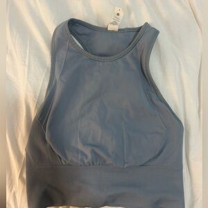 Lululemon gray tank top/sports bra size 4
